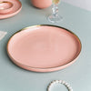 Pink Dinner Plate - Serving plate, snack plate, ceramic dinner plates| Plates for dining table & home decor