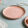 Pink Dinner Plate - Serving plate, snack plate, ceramic dinner plates| Plates for dining table & home decor
