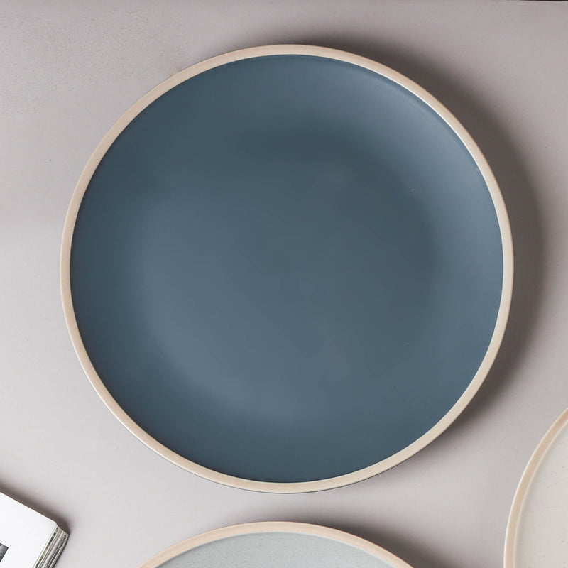 Stoneware Matte Dinner Plate - Serving plate, snack plate, ceramic dinner plates| Plates for dining table & home decor