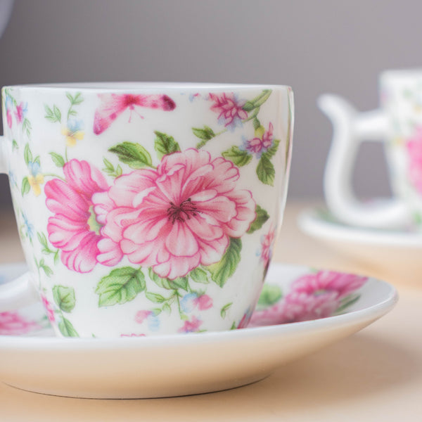 JARDIN Glass Tea Set - Tea cup set, tea set, teapot set | Tea set for Dining Table & Home Decor