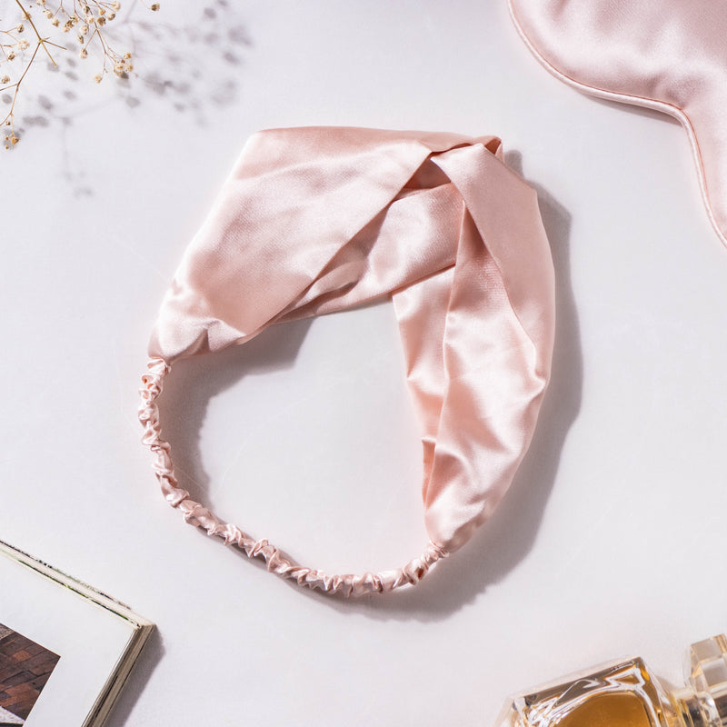 Precious Peach Satin Sleep Care Set of 4