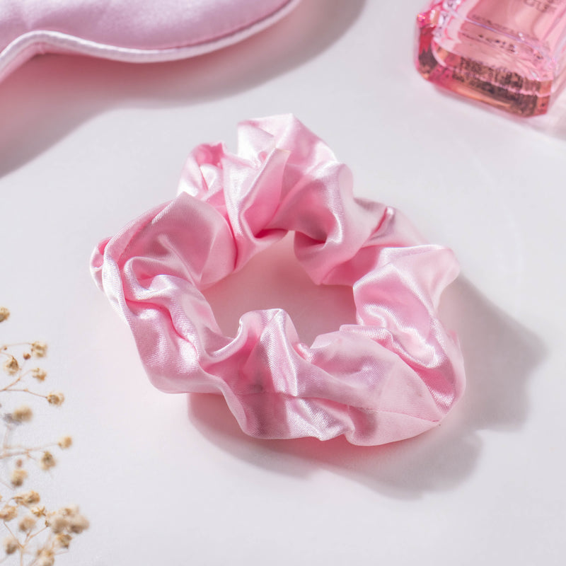 Bubblegum Pink Satin Sleep Care Set of 4