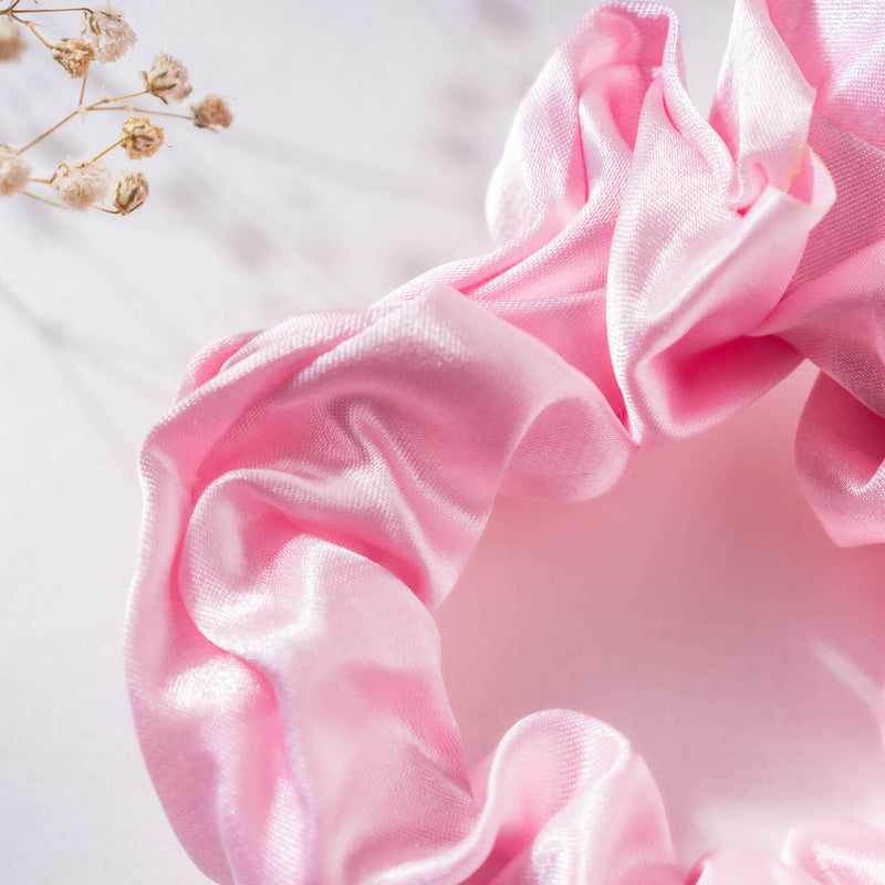 Bubblegum Pink Satin Sleep Care Set of 4