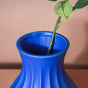 Dark Blue Vase - Ceramic flower vase for home decor, office and gifting | Room decoration items