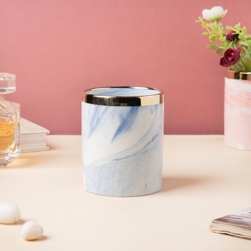 Luxe Ceramic Planter Blue