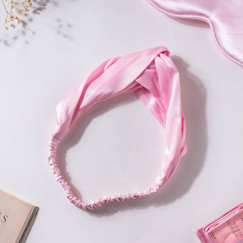 Bubblegum Pink Satin Sleep Care Set of 4