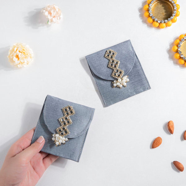 Grey Festive Envelope Festive Hamper Set Of 2