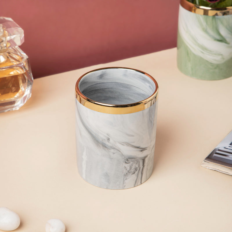 Luxe Ceramic Planter Grey