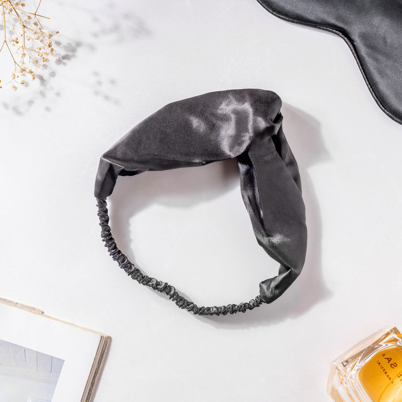 Twilight Black Satin Sleep Care Set of 4