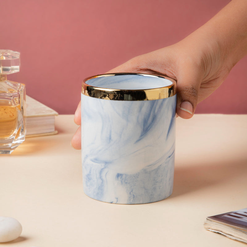 Luxe Ceramic Planter Blue