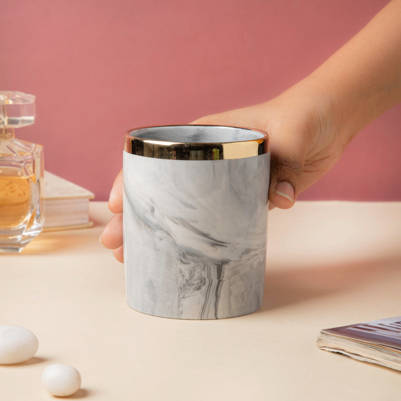 Luxe Ceramic Planter Grey