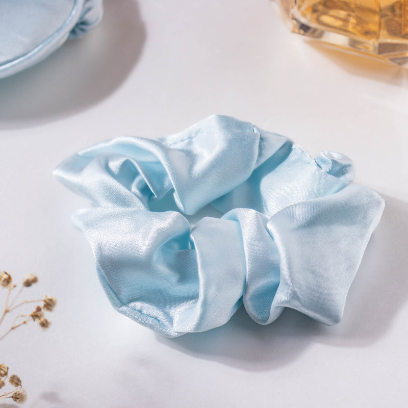 Mist Blue Satin Sleep Care Set of 4