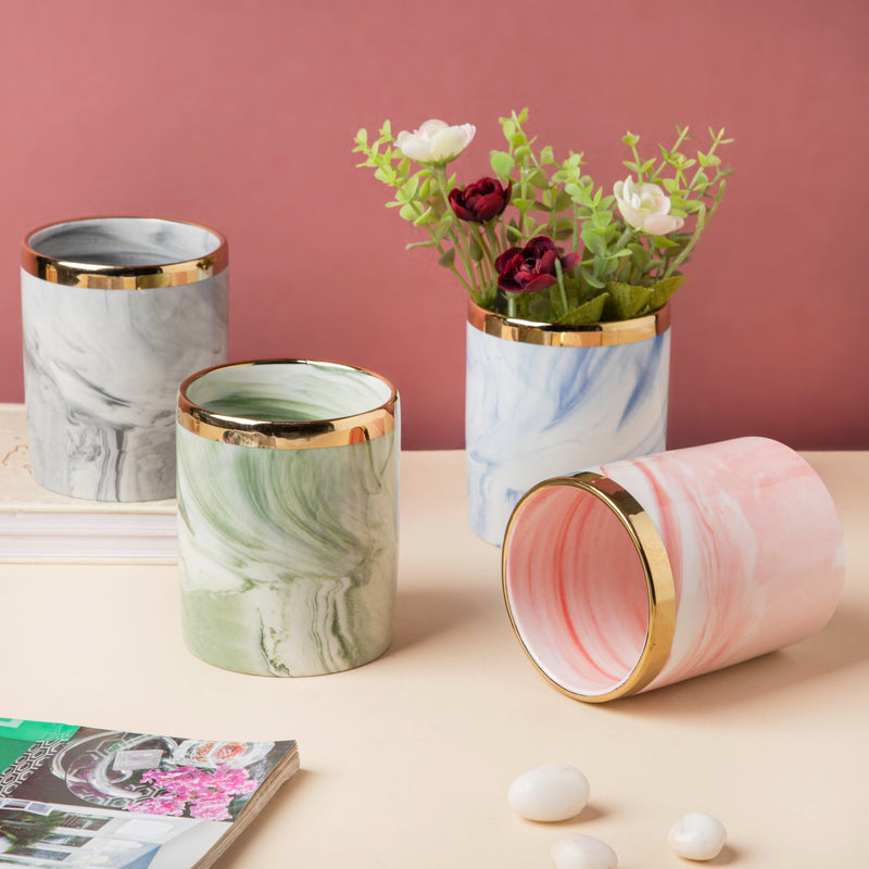 Luxe Ceramic Planter Green