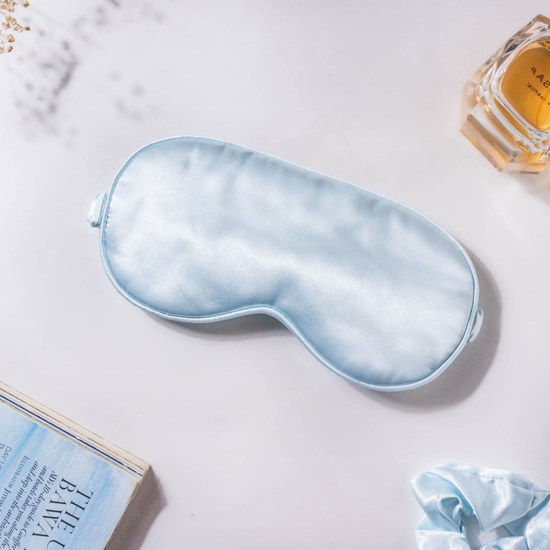 Mist Blue Satin Sleep Care Set of 4