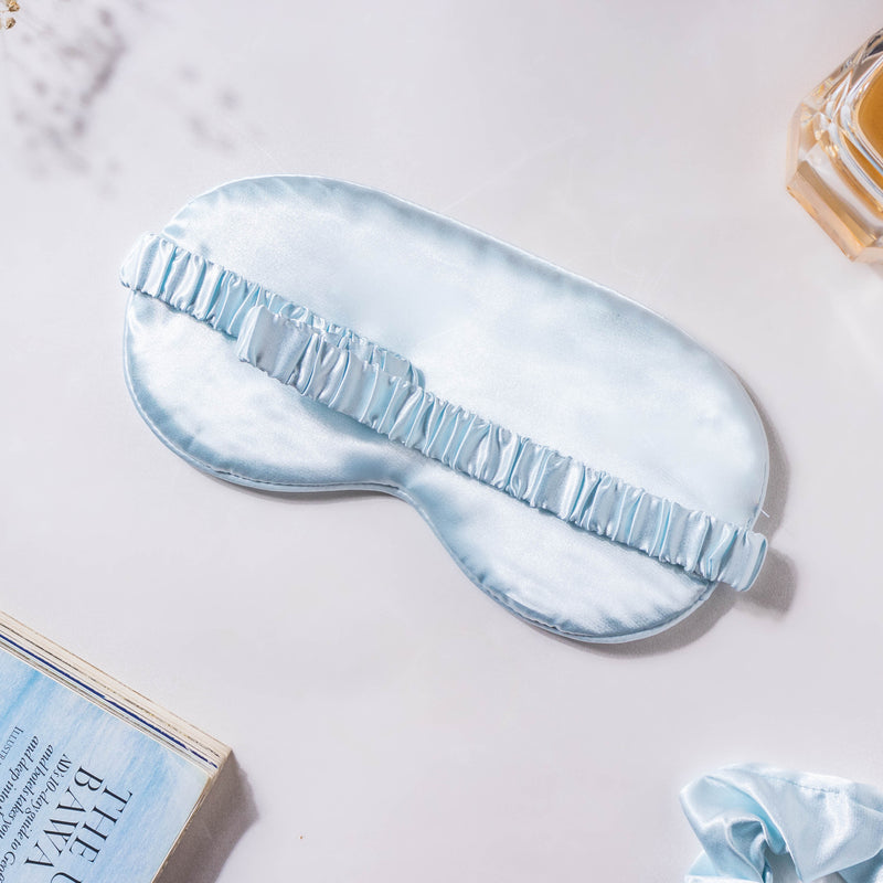 Mist Blue Satin Sleep Care Set of 4