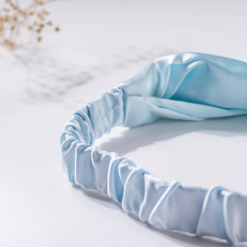 Mist Blue Satin Sleep Care Set of 4