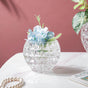 Ornate Crystal Glass Flower Vase Small - Flower vase for home decor, office and gifting | Home decoration items