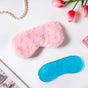 Plushy Pink Sleep Mask With Coolant Gel