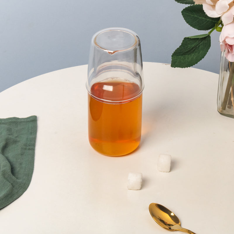 Glass Tumbler And Cup Set - Glass tea set, teapot set | Tea Set for Dining table & Home decor