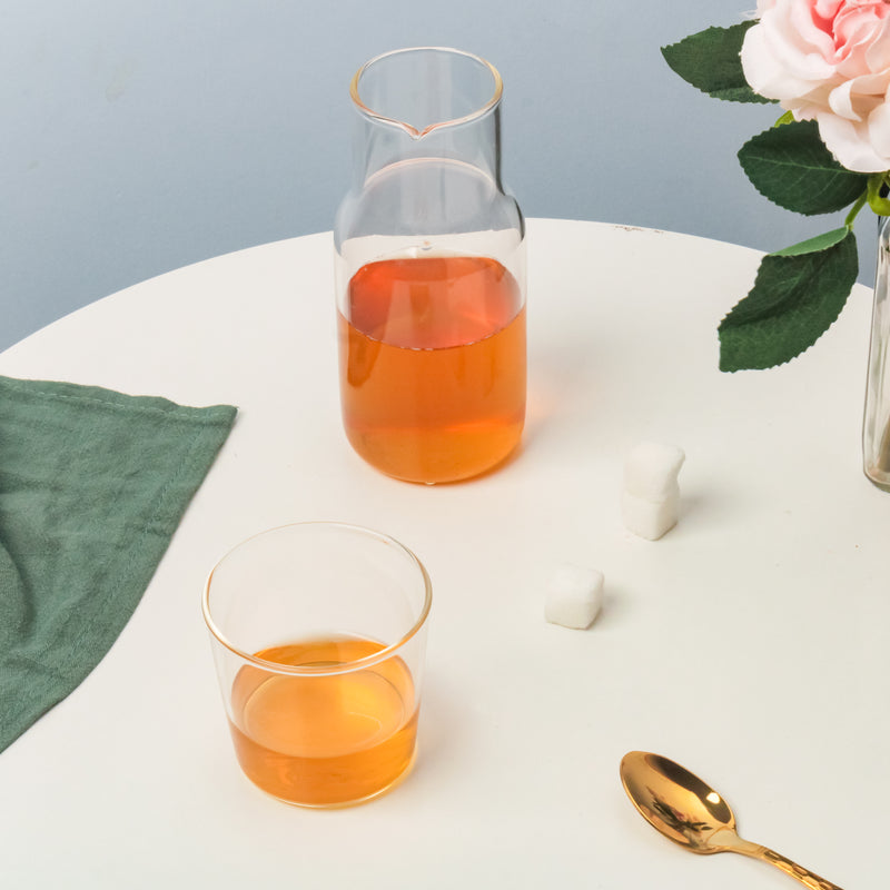 Glass Tumbler And Cup Set - Glass tea set, teapot set | Tea Set for Dining table & Home decor
