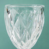 Textured Drinkware Glass Transparent Set Of 6 300 ml