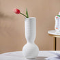 Scandinavian Round Bottom Ceramic Vase - Flower vase for home decor, office and gifting | Home decoration items