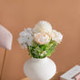 Artificial Flower Bunch Peony White - Artificial flower | Home decor item | Room decoration item