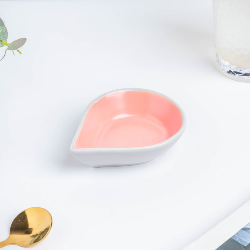 Dew Pink Dip Bowl 50 ml - Bowl, ceramic bowl, dip bowls, chutney bowl, dip bowls ceramic | Bowls for dining table & home decor 