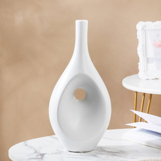 Nordic Hollow Vase White