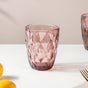 Rose Crystal Tumbler Mauve Small Set Of 6 250 ml