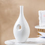 Nordic Hollow Vase White - Flower vase for home decor, office and gifting | Home decoration items