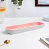 Pink Long Plate 9 Inch - Ceramic platter, serving platter, fruit platter | Plates for dining table & home decor