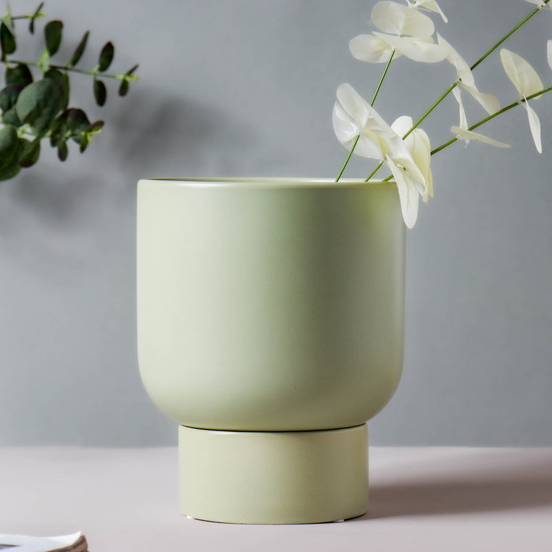 Glazed Flower Planter - Flower vase for home decor, office and gifting | Home decoration items