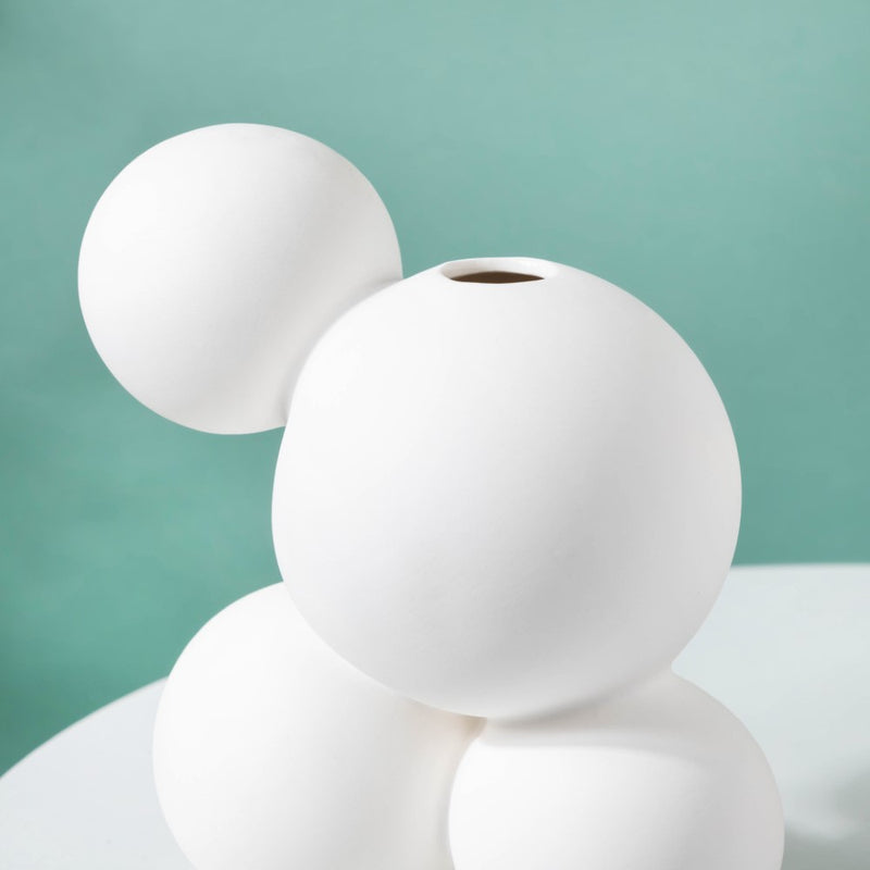 Bubble Bud Ceramic Vase For Decor - Flower vase for home decor, office and gifting | Room decoration items