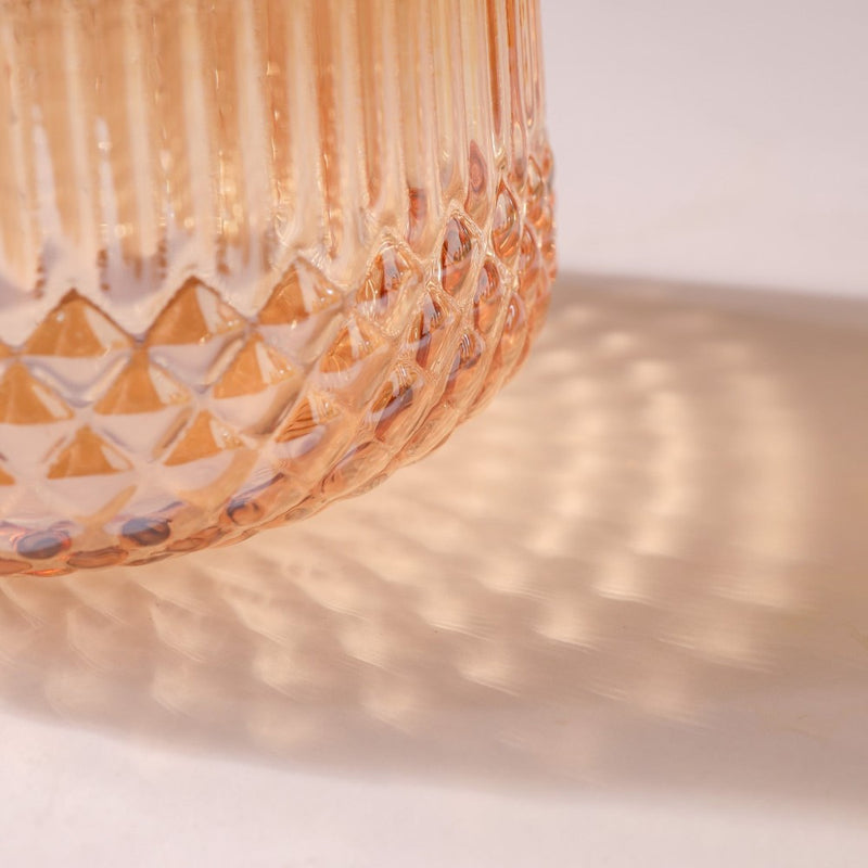 Classic Glass Tea Set of 5- Amber - Tea set, teapot set, teacup set | Tea set for Dining table & Home decor