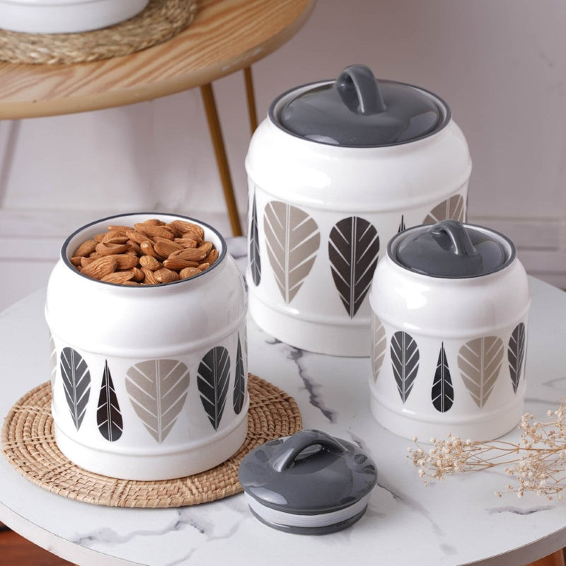 Airtight Jars Black And White - Jar