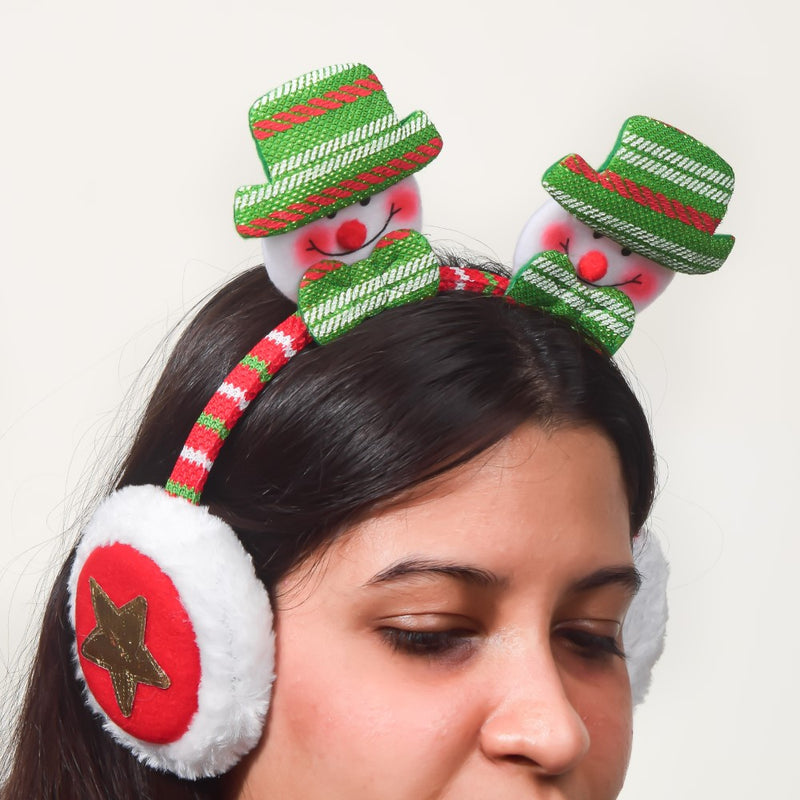 Snowman Winter Earmuffs For Christmas