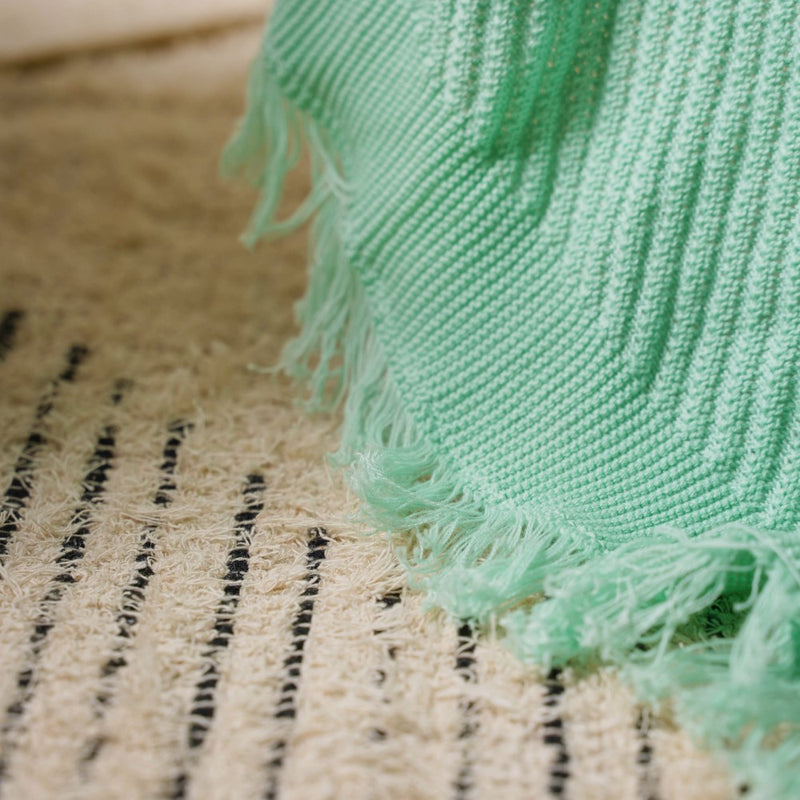 Frilled Mint Throw
