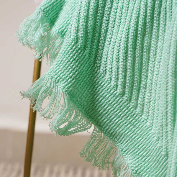 Frilled Mint Throw