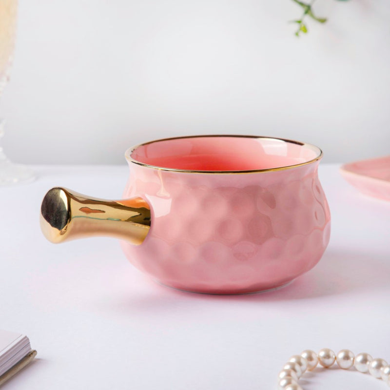 Think Pink Pot And Plate Set - Soup bowl, serving bowl set, noodle bowl, plates and bowls | Bowls for dining table & home decor