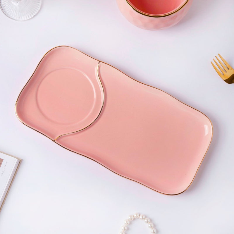 Think Pink Pot And Plate Set - Soup bowl, serving bowl set, noodle bowl, plates and bowls | Bowls for dining table & home decor