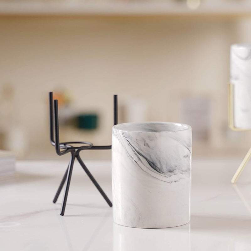 Marble Effect Plant Grower - Plant pot and plant stands | Room decor items