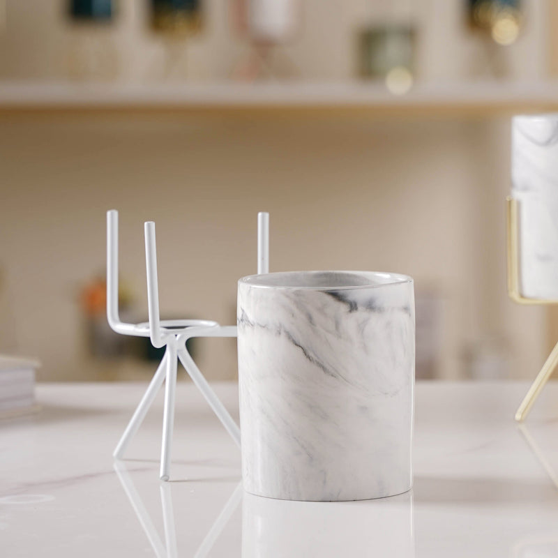 Marble Effect Plant Grower - Plant pot and plant stands | Room decor items