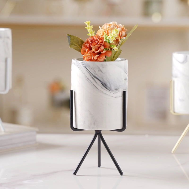 Marble Effect Plant Grower - Plant pot and plant stands | Room decor items