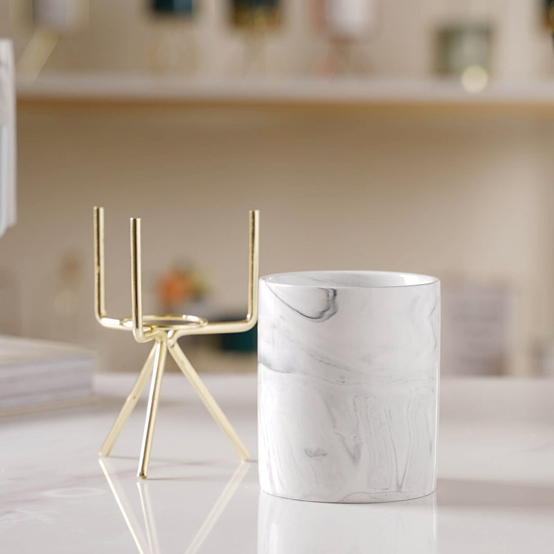 Marble Effect Plant Grower - Plant pot and plant stands | Room decor items