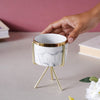 Marble Planter With Stand (S) - Plant pot and plant stands | Room decor items