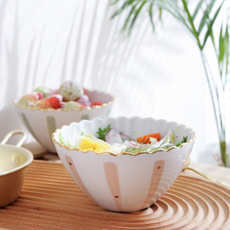 Large Ceramic Snack Bowl - Bowl,ceramic bowl, snack bowls, curry bowl, popcorn bowls | Bowls for dining table & home decor