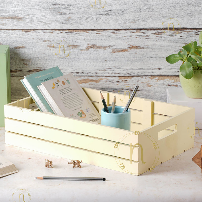 Large Wooden Box - Basket | Organizer | Crate