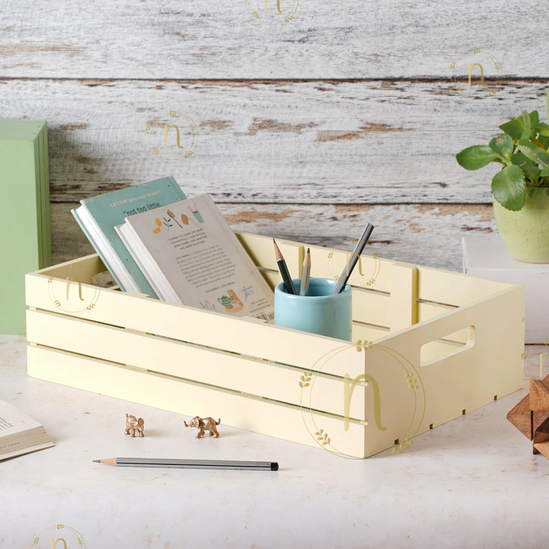 Large Wooden Box - Basket | Organizer | Crate