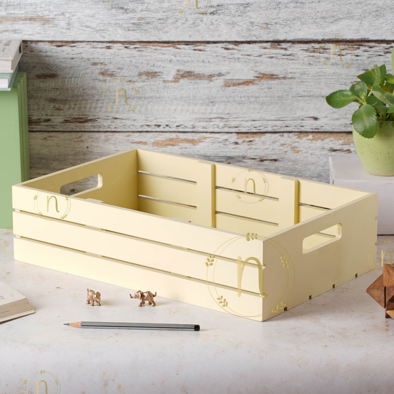 Large Wooden Box - Basket | Organizer | Crate